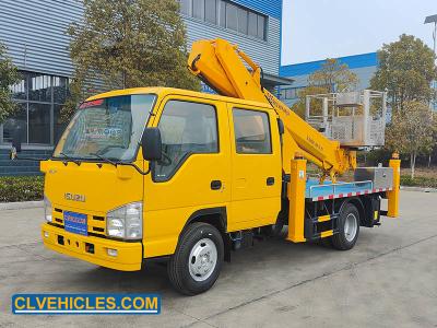 China 14m ISUZU 100P ELF Telescopic Boom Aerial Platform Truck for sale