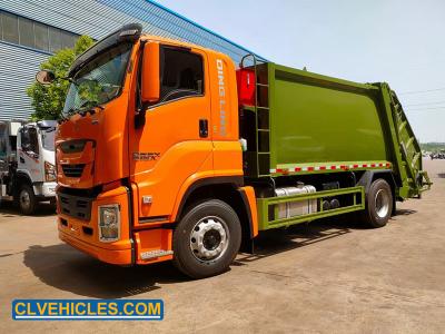 China ISUZU GIGA 4x2 380hp 15ton Rubbish Collection Kitchen Garbage Transport Truck for sale