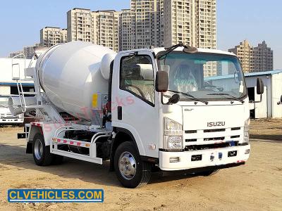 China ISUZU 700P ELF 3CBM 4CBM Concrete Mixer Truck for sale