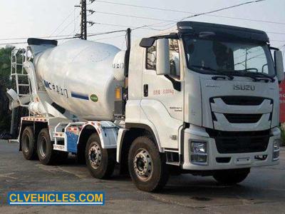 China ISUZU GIGA 8X4 380hp 12CBM Concrete Mixer Drum Truck for sale