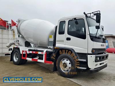 China ISUZU FTR 205hp 6Cbms Mixer Truck Variable Capacity On Site Drum Mixing Concrete for sale