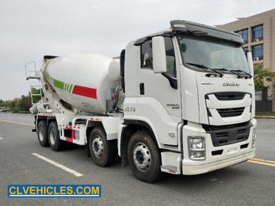 China ISUZU GIGA 8X4 380hp Transporting Concrete Truck with 12-14cbm Drum Cement Mixer Truck for Construction for sale