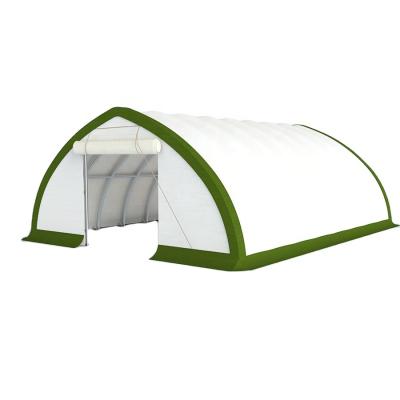 China Top 20m Peak Portable Dome Shelter Storage Construction Canopy Canopy Snow Shelter Garage for sale