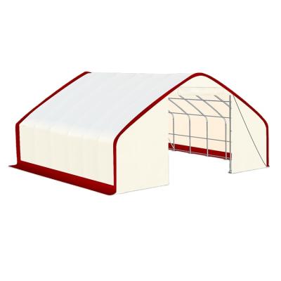 China 40Ft x 60Ft Double Truss Shelte Sun Shelter Car Shelterr Hot Dip Galvanized Construction Pipe Waterproof UV-Resistance for sale