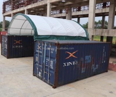 China 20Ftx40Ft UV Resistant Container Dome Shelter Container Canopy Shipping Container Shelter Cover for sale