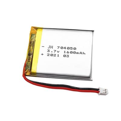 China Consumer Electronics 3.7V 704050 1600mAh LiPo 1S Lithium Ion Polymer Rechargeable Battery For Consumer Electronics for sale