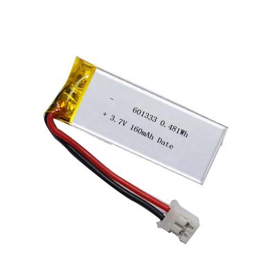 China Consumer Electronics 3.7V rechargeable 601333 601535 170 mAh 180 mAh 200MAH lithium polymer battery for electronic product for sale