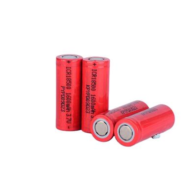 China Power tools high rate 3C 5C 3.7v 18550 1200mah 1600mah Li ion rechargeable battery for power tools for sale