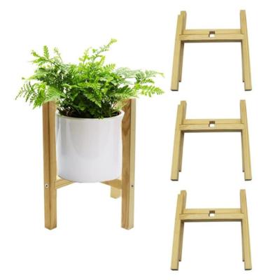 China Modern Home Decor Plant Rack Display Rack Durable Material For Bedroom Plants Plant Stand Wooden Flower Pot Rack for sale