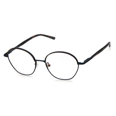 China Polygonal blue light blocking blue eyewear computer frame acetate metal frame hi blocking optical eyewear computer frames gafas for sale