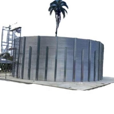 China 500000liter Storage Bolted Assembly Water Tanks Galvanized Corrugated Steel Rain Water Tank for sale