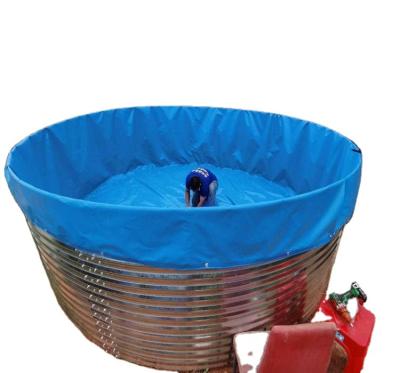 China 30000L-3000000L Storage Rainwater Tank Reservoir Corrugated Water Tanks For Fish Farming for sale