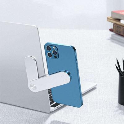 China Adjustable Multifunctional Magnetic Aluminum Side Clip Mount Laptop Bracket Extender Foldable Laptop Phone Stand for sale