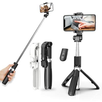 China Flexible Foldable Support Grip Mobile Phone Holder Selfie Stick For Mobile Phone 360 ​​Rotation Blue Tooth Radio Remote Control Selfie Stick Tripod for sale