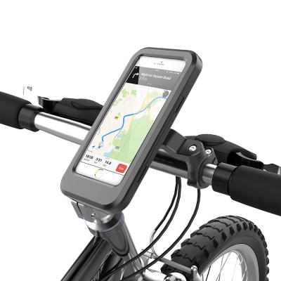 China Waterproof Adjustable Phone Holder Bike Motorcycle Phone Holder With TPU Touch Screen 360 Degree Rotation Bicycle Mobile Phone Mount for sale