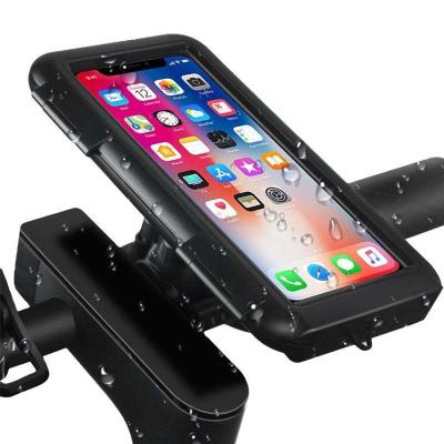 China 6.9 Inch Bicycle Handlebar Cell Phone Holder Bag Adjustable Waterproof Cycling Mount Bike Phone Holder Filter Bag for sale