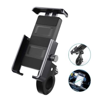 China Adjustable Adjustable Bicycle Scooter Handlebar Phone Cradle Clip 360 Degree Rotating Motorcycle Phone Mount Bike Phone Holder for sale