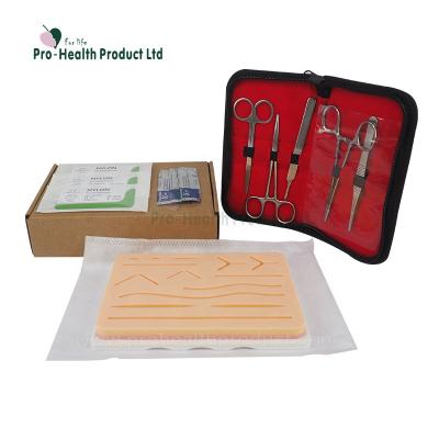 China Compound Silicone Material Suture Pad Set Surgical Training Suture Kit For Medical Training for sale