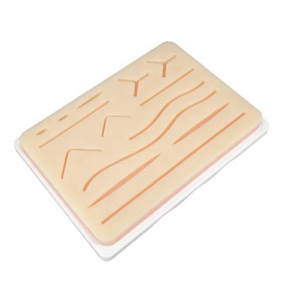 China Surgical Silicone Suture Training Suturing Pad Practice Skin Model Silicone Compound Suture Material Simulator for sale