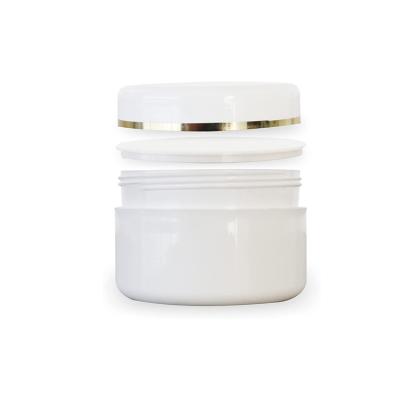 China Manufacturer Quality Assurance Empty Cosmetic Jar Container Plastic White Lid Cosmetic Jar Cosmetic Jar for sale