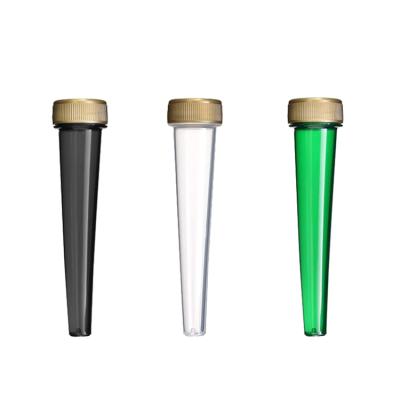 China 98mm 109mm Pharmaceutical Weed Blunts Noise Resistant Plastic Top Child Tube Doob Hose Co-Holder Cones for sale