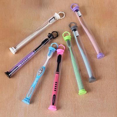 China Pack toothbrushes or small items. Factory direct sales custom plastic PVC toothbrush packaging tube color cap for sale