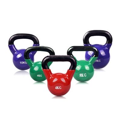 China Durable Vinyl Kettlebell Cast Iron Kettlebell Weight Free Dipping Neoprene Kettlebell for sale