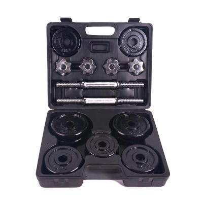 China Durable Multi Adjustable Home Fitness Cast Iron Painting Dumbbell Barbell Set for sale