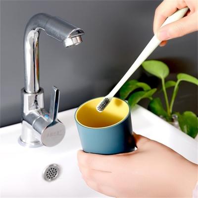 China Bathroom Two-Tone Odorless Kitchen Cups Eco-Friendly Beverage Household Mouth Plastic Mug Without Handle for sale