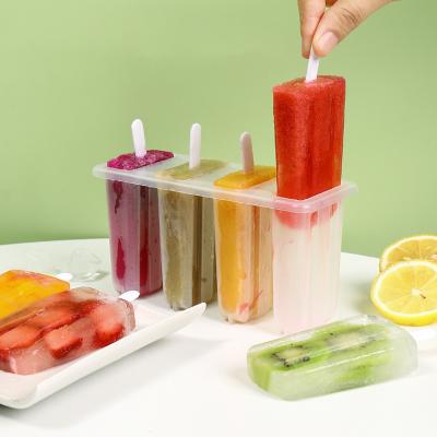 China Food Grade Sustainable Plastic Ice Lolly Molds Plastic Ice Cream Mold Reusable Popsicle Mold for sale