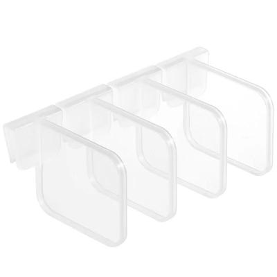 China Kitchen Refrigerator Divider Adjustable Plastic Divider Stocked Transparent Divider Freely for sale