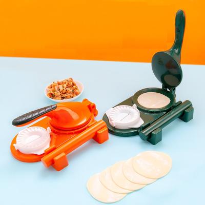 China New Design Viable 3 in 1 Handmade Kitchen Manual Pressing Tool Skin Mold Dumpling Making Tools for sale