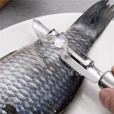 China Multi Functional Vegetable Peeler Utensils Instrument Stainless Steel Fish Scale Leveler Sustainable for sale