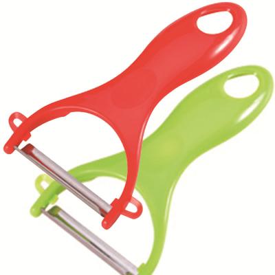 China Sustainable Wholesale Fruit And Vegetable Kitchen Tools PP Handle Stainless Steel Peeler for sale