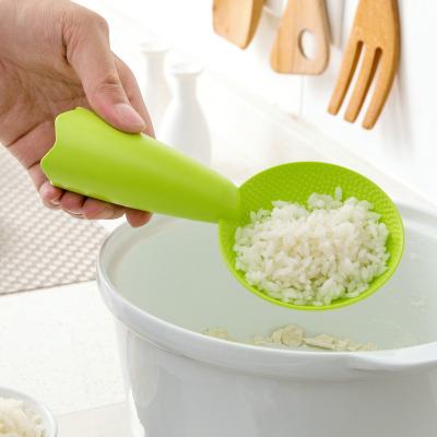 China Sustainable New Kitchen Utensils High Temperature Resistant Nonstick Plastic Rice Spoon for sale