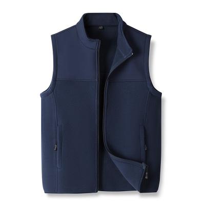 China 2021 Anti-wrinkle Custom Fashion Zipper Winter Sleeveless Logo Jacket Stitched Splice Mens Vests for sale