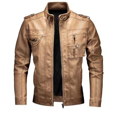 China New Fashion Custom Biker Motorcycle Autumn And Winter Men's Leather Jacket QUICK DRY Men's Leather Jackets For Man for sale