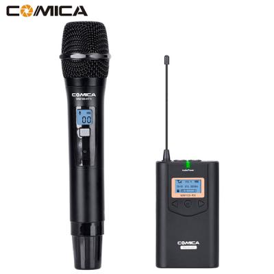 China COMICA CVM-WM100 H Professional Handheld 48 Channel UHF Wireless Microphone and Handheld Microphone Suitable for Cameras and Camcorder for sale