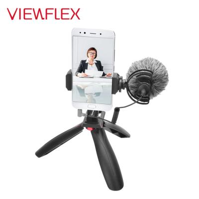 China Professional ViewFlex VF-K2 Vlog Mic Accessory Bundles for iPhone/Huawei/Samsung with Tripod and Shotgun MIC for sale