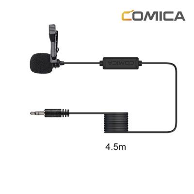 China Portable Lavalier Microphone COMICA CVM-V01CP (4.5m) Lavalier Microphone Universal For Camera for sale