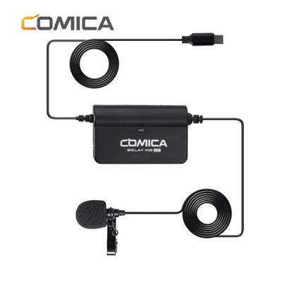 China Multifunctional Single Lavalier Microphone COMICA SIG.LAV V05UC Lavalier Microphone For Devices With USB-C Interface For Interview Vlogging for sale