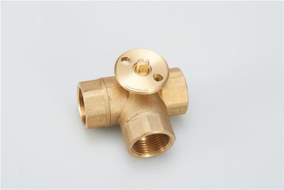 China Three Way On Off Type Actuator  Electric Water Ball Valve Use in AHU 1/2'' BSP Thread for sale