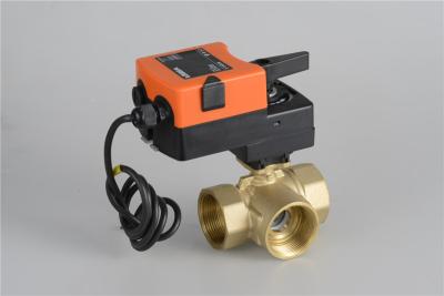 China Motorized 3 Way Control Valve , Equal Percentage Solenoid Water Valve 12V for sale