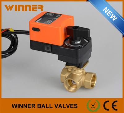 China Home Automation Temperature Control Electric Operated Valve Electric Actuator Ball Valve for sale