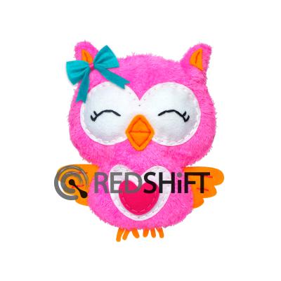 China Fabric Amazon FBA Plush Kids DIY Owl Sewing Doll Make Your Own Kit Animal Craft Educational Toy Set Fabric Sewing Kit For Child Hand Made for sale