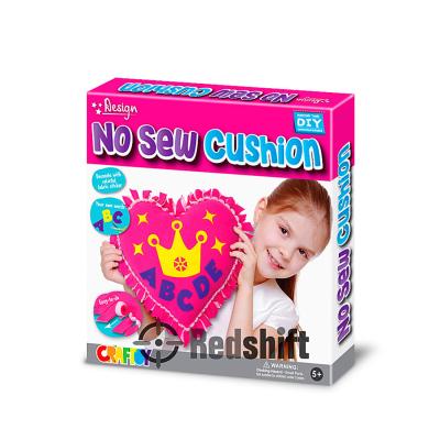 China DIY Pillow Child NO--Sew Soft Fabric No for Sewing Handmade Craft Kids Cushion Art and Craft Toy Heart Pillow Knot Educational DIY Set Kit for sale