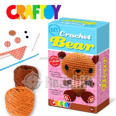 China Teaching Aids Craft Project For Kids Crochet Bear 79116C for sale