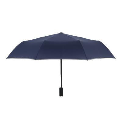 China Modern FrameFabric Pongee Metal With Stylish Led Fiberglass Light Auto Open Foldable Umbrella for sale