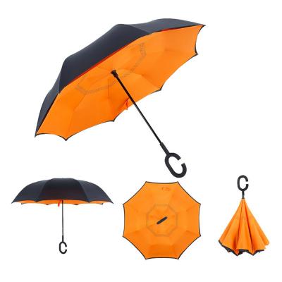 China CLASSIC Umbrella Supplier Straight Reverse Umbrella For Gift And Advertising With Double Canopy for sale