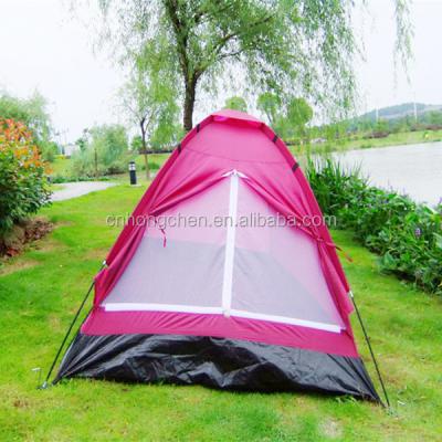 China High Quality Waterproof Double Layer Ger Tent Family Tent 1-2Person Easy Fold Camping Tent Rainproof Automatic Tent for sale